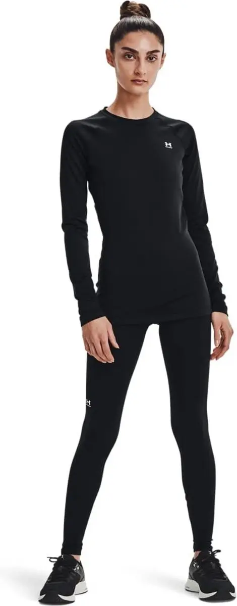 Under Armour UA CG Authentics Legging Dames - Zwart/Wit - XL