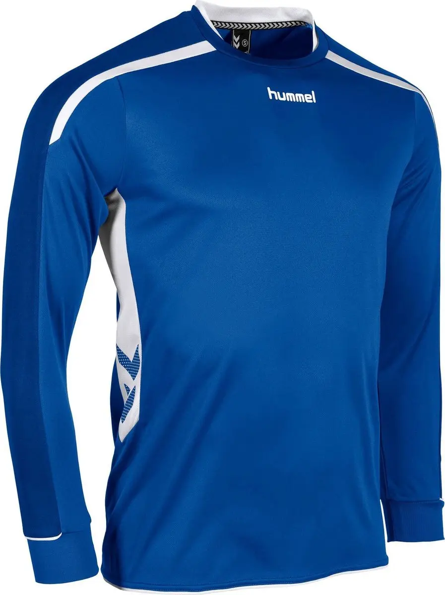 Hummel Preston L/S Sportshirt Kids 140 - Blauw