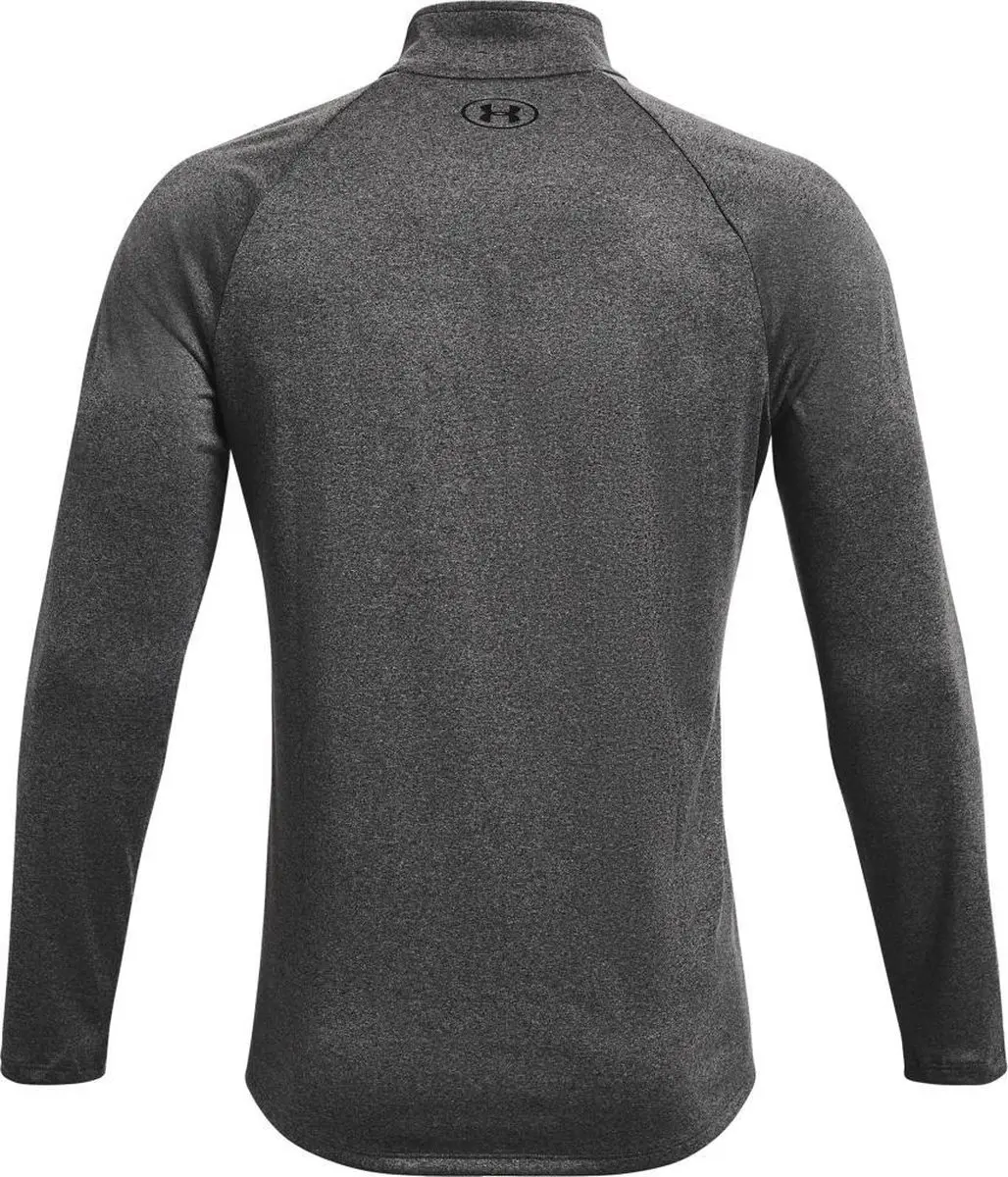 Under Armour UA Tech 2.0 1/2 Zip Heren Sporttrui - Carbon Heather/Zwart
