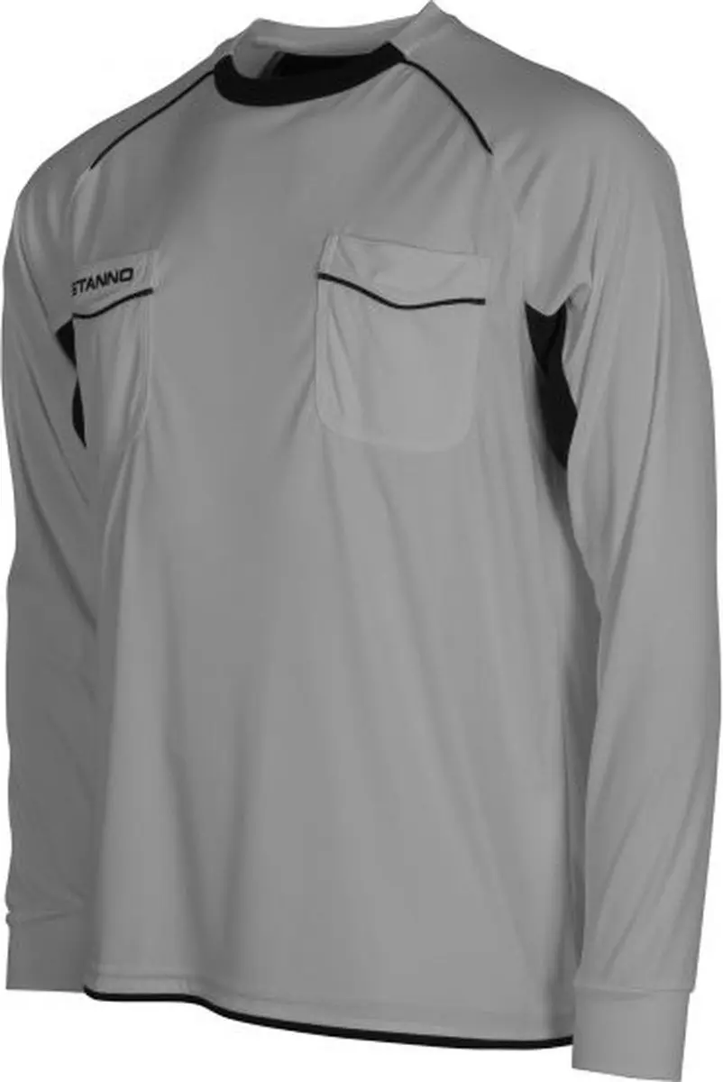 Stanno Bergamo Scheidsrechtershirt Lange Mouw - M - Grijs