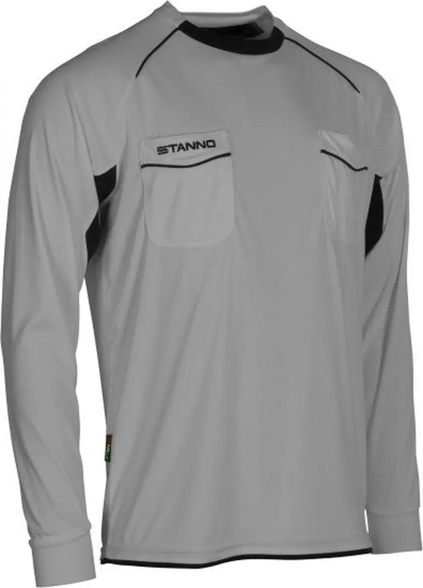 Stanno Bergamo Scheidsrechtershirt Lange Mouw - M - Grijs