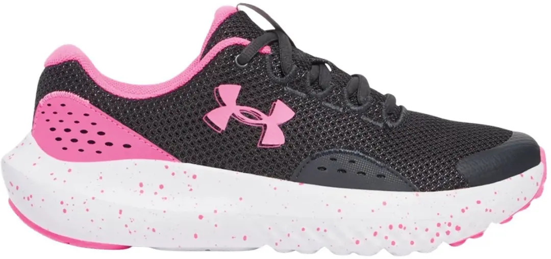Under Armour Surge 4 Hardloopschoenen Junior 35.5 - Zwart-Roz