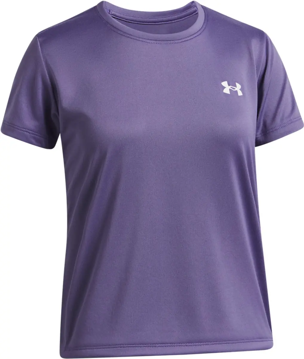Under Armour UA Tech SSC-PPL Meisjes Sportshirt 128 - Paars/Wit