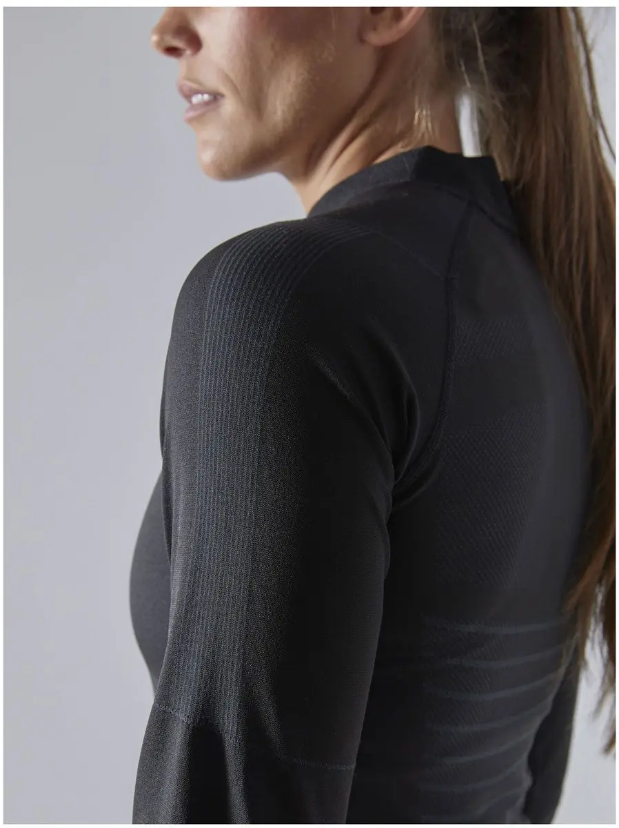 Craft Active Intensity CN L/S Thermoshirt Dames - XS - Zwart
