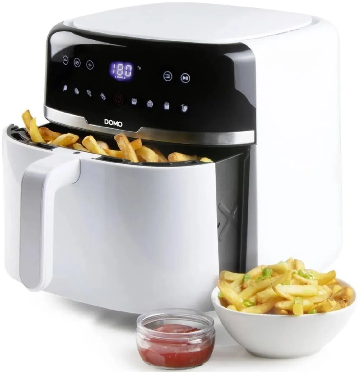 Domo DO1148FR Heteluchtfriteuse 8L 1800W - Wit