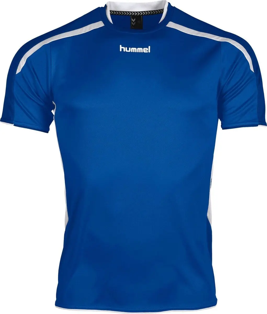 Hummel Preston S/S Sportshirt - Maat S - Blauw