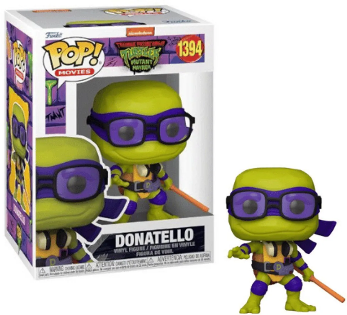 Funko Pop TMNT Donatello #1394 - Multi - afbeelding 5 van 6
