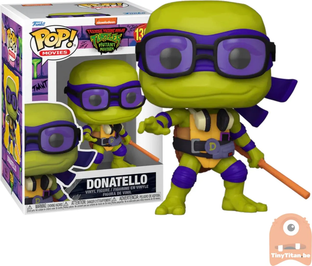 Funko Pop TMNT Donatello #1394 - Multi - afbeelding 4 van 6