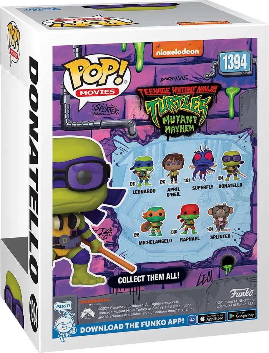 Funko Pop TMNT Donatello #1394 - Multi - afbeelding 3 van 6
