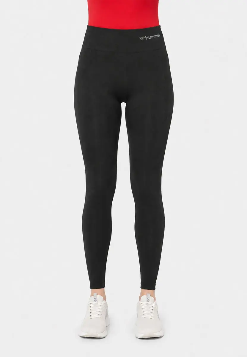 Hummel Seamless High Waist Tights - L - Zwart