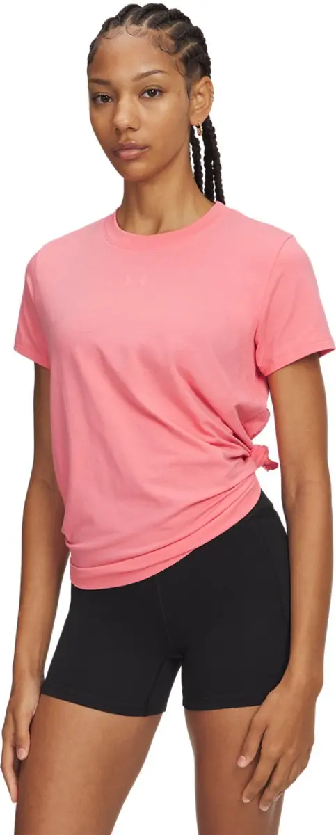 Under Armour UA Rival Core SS-PNK Dames Sportshirt - Bittersweet Roze