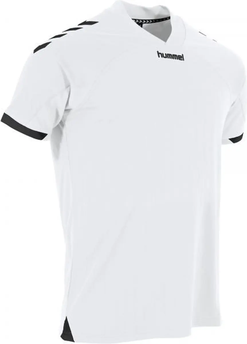 Hummel Fyn Shirt Heren - Wit/Zwart - 2XL - afbeelding 6 van 6