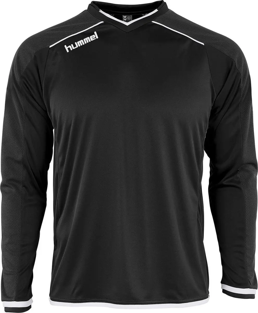 hummel Leeds L/S Sportshirt - Maat L - Zwart - afbeelding 6 van 6