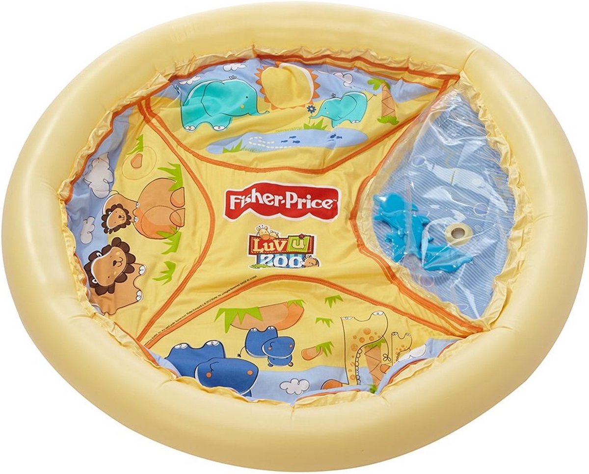 Fisher-Price speeltuin opgeblazen ca. 106x106x12 cm, met textielvloer