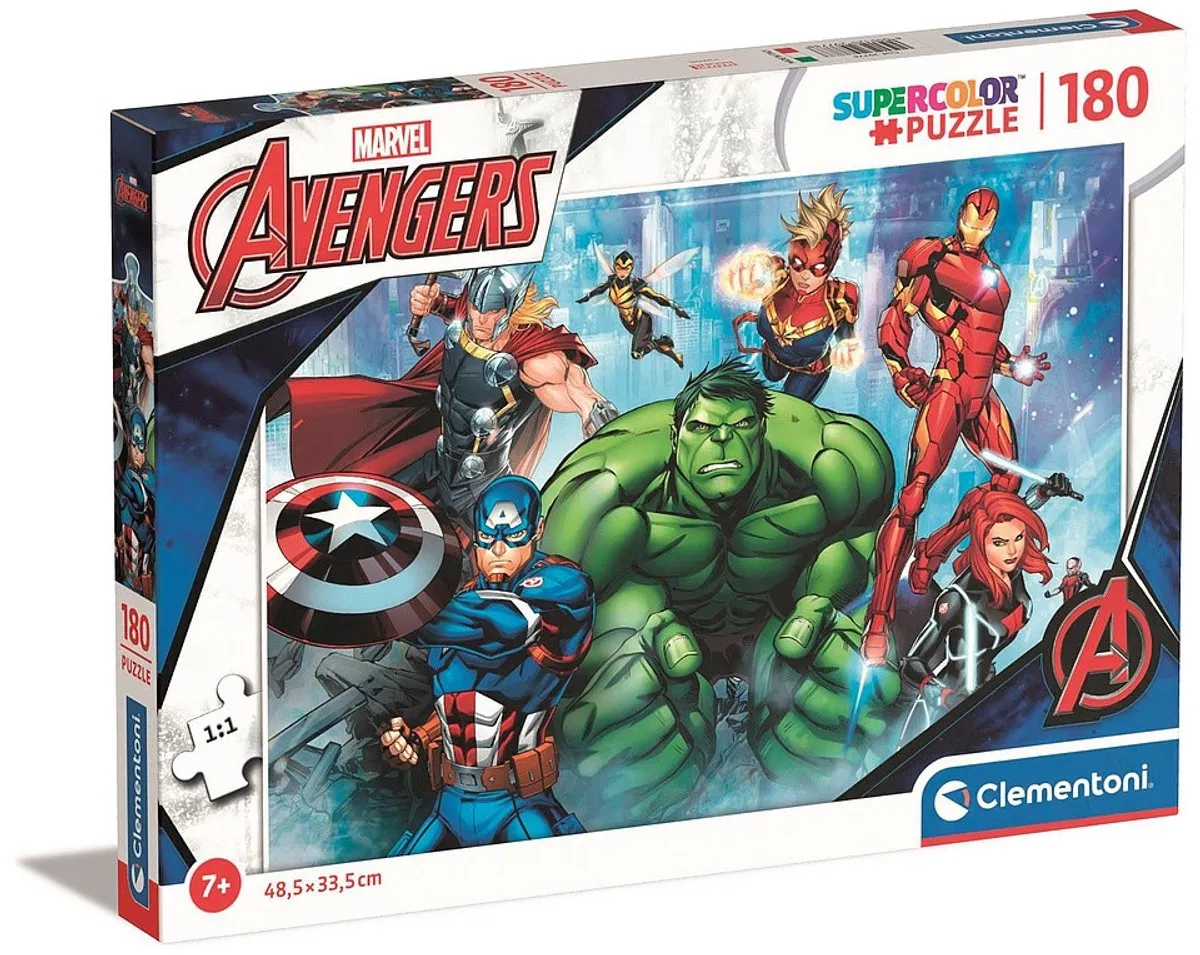 Clementoni Marvel Avengers Supercolor Puzzel 180 Stukjes