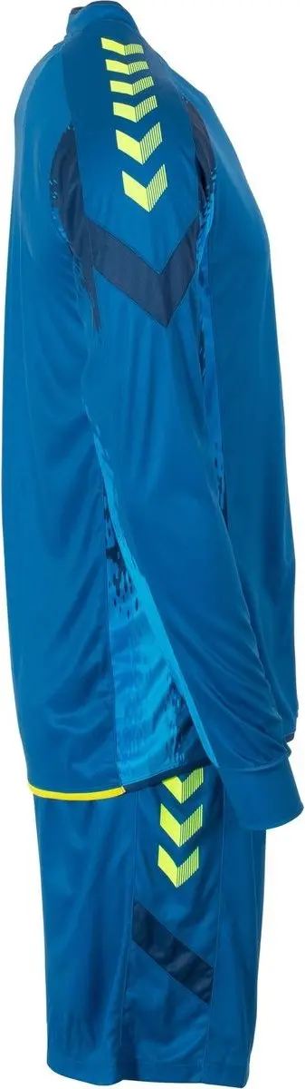 Hummel Bremen Long Sleeve Keeper Set - Sportbroek Maat S - Petrol/Geel