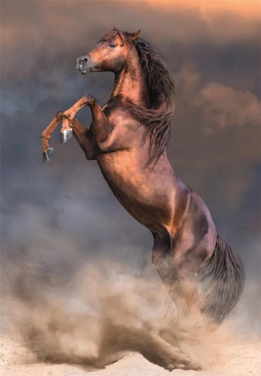 Clementoni Wild Red Stallion Puzzel 500 Stuks - Multikleur