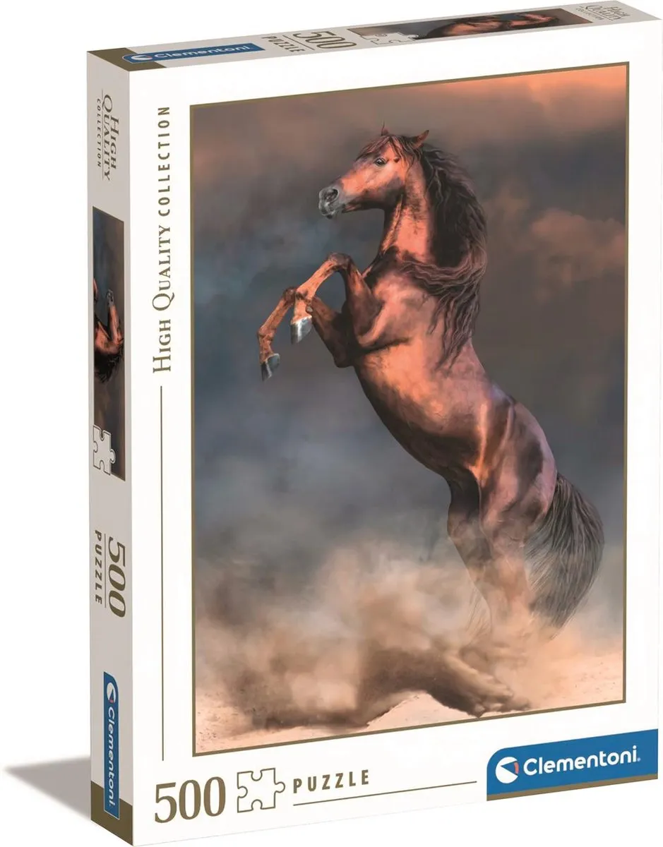 Clementoni Wild Red Stallion Puzzel 500 Stuks - Multikleur