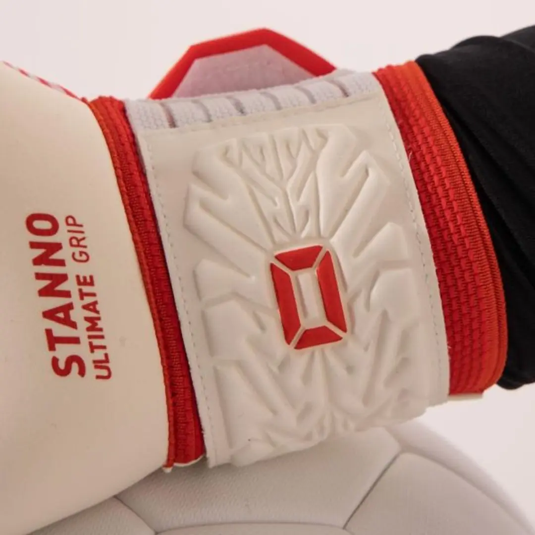 Stanno Ultimate Grip Keepershandschoenen IV - Maat 10.5 - Wit/Rood