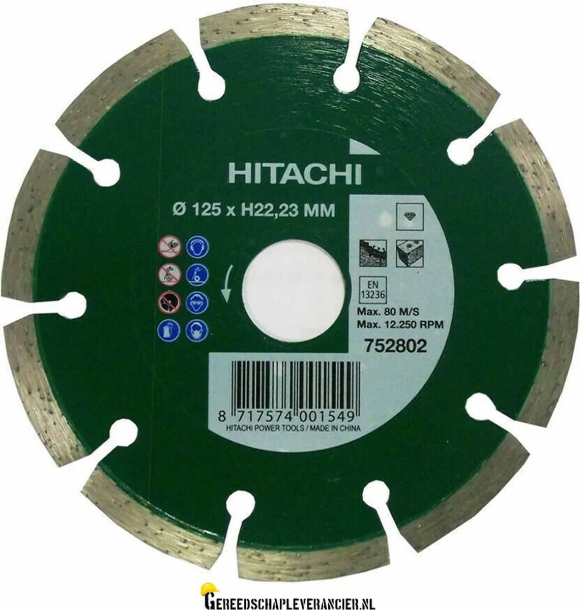 Hikoki 752802 Diamant Zaagblad 125mm - Beton/Steen