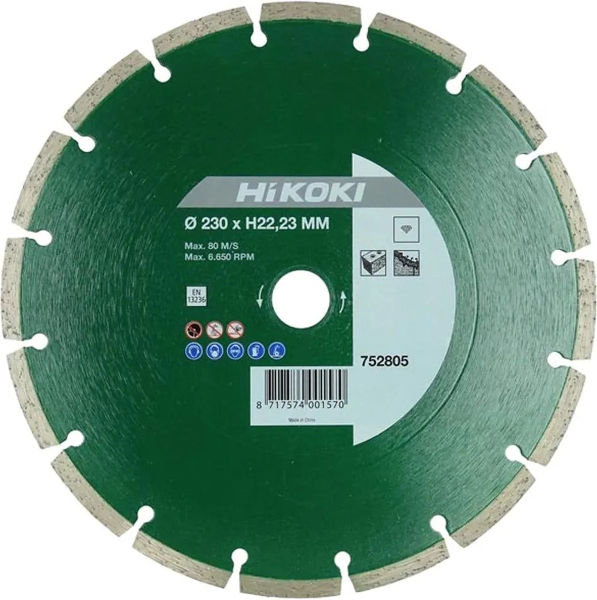 Hikoki 752802 Diamant Zaagblad 125mm - Beton/Steen