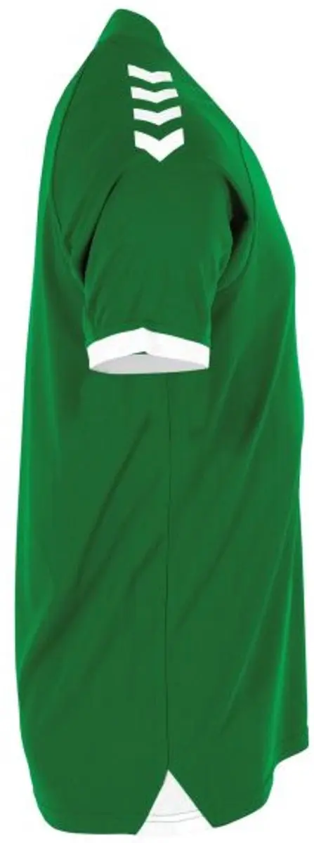 Hummel Fyn Shirt Korte Mouw Kinderen 116 - Groen/Wit