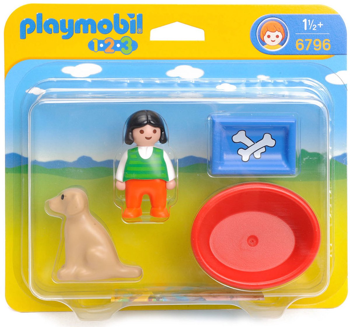 Meisje met haar hond / Enfant avec chien