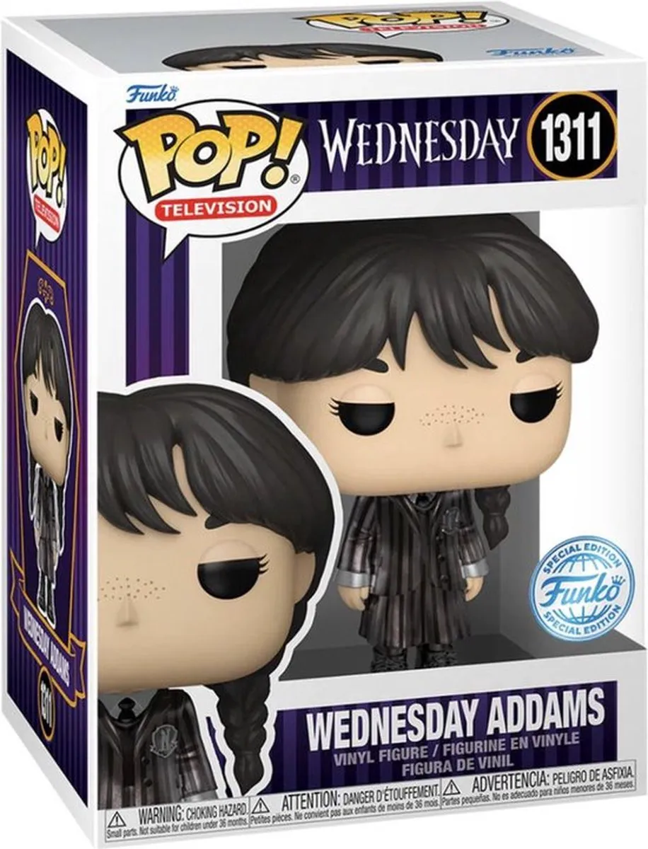 Funko Pop! TV Wednesday Metallic - 1311 - Paars