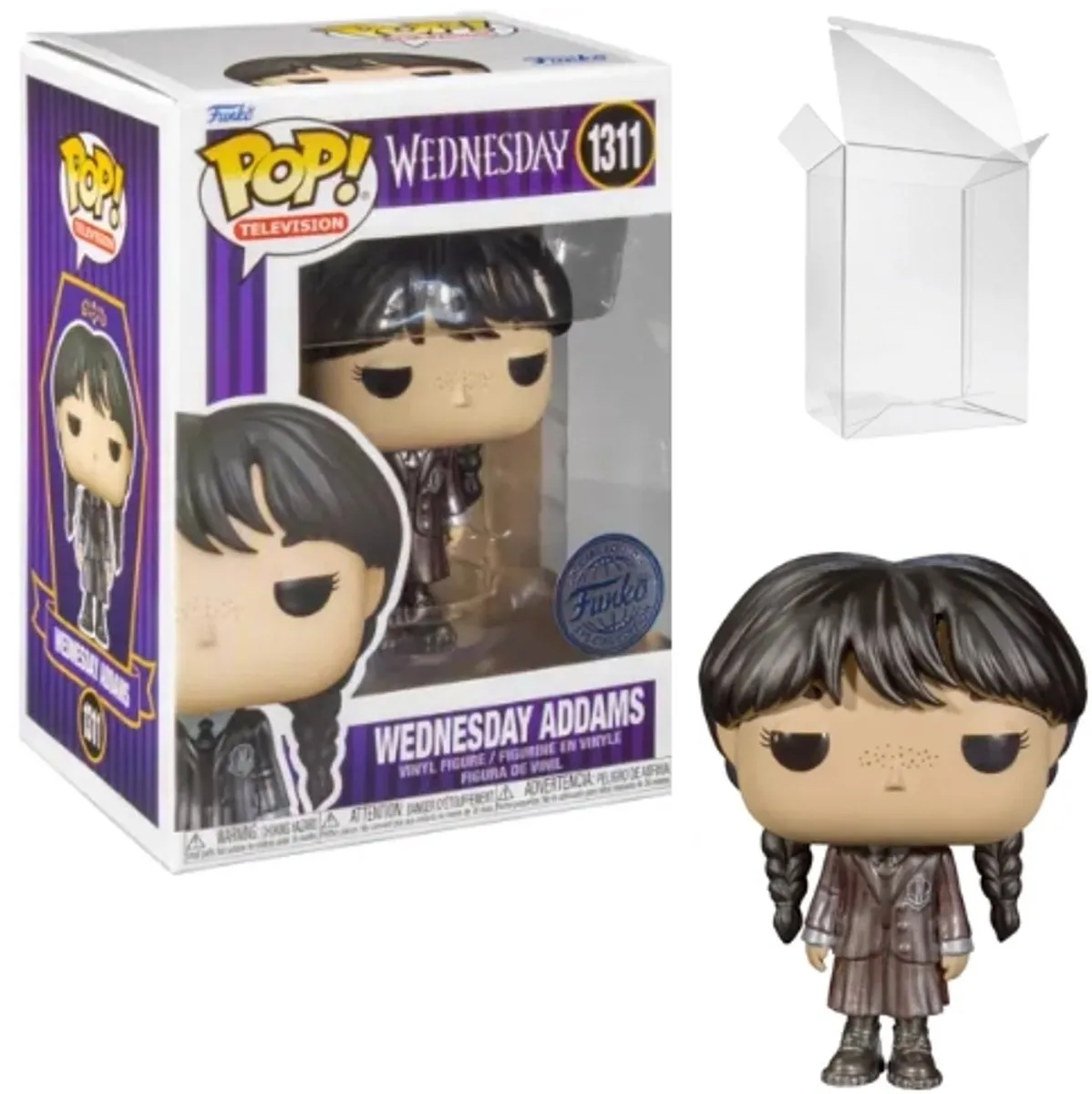 Funko Pop! TV Wednesday Metallic - 1311 - Paars