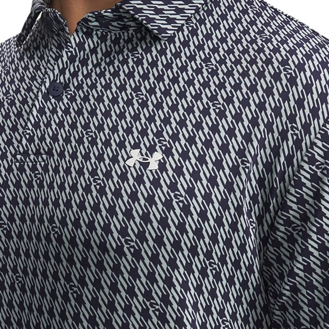 Under Armour T2G Polo Houndstooth - Aqua M