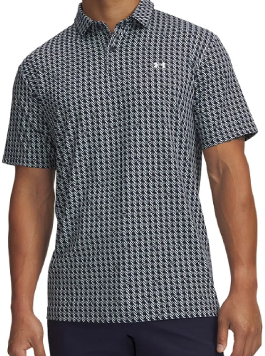 Under Armour T2G Polo Houndstooth - Aqua M