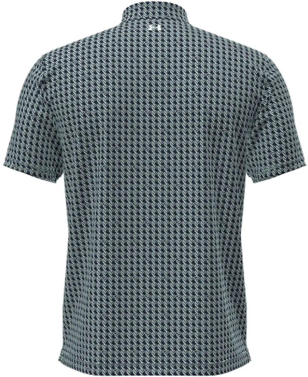 Under Armour T2G Polo Houndstooth - Aqua M