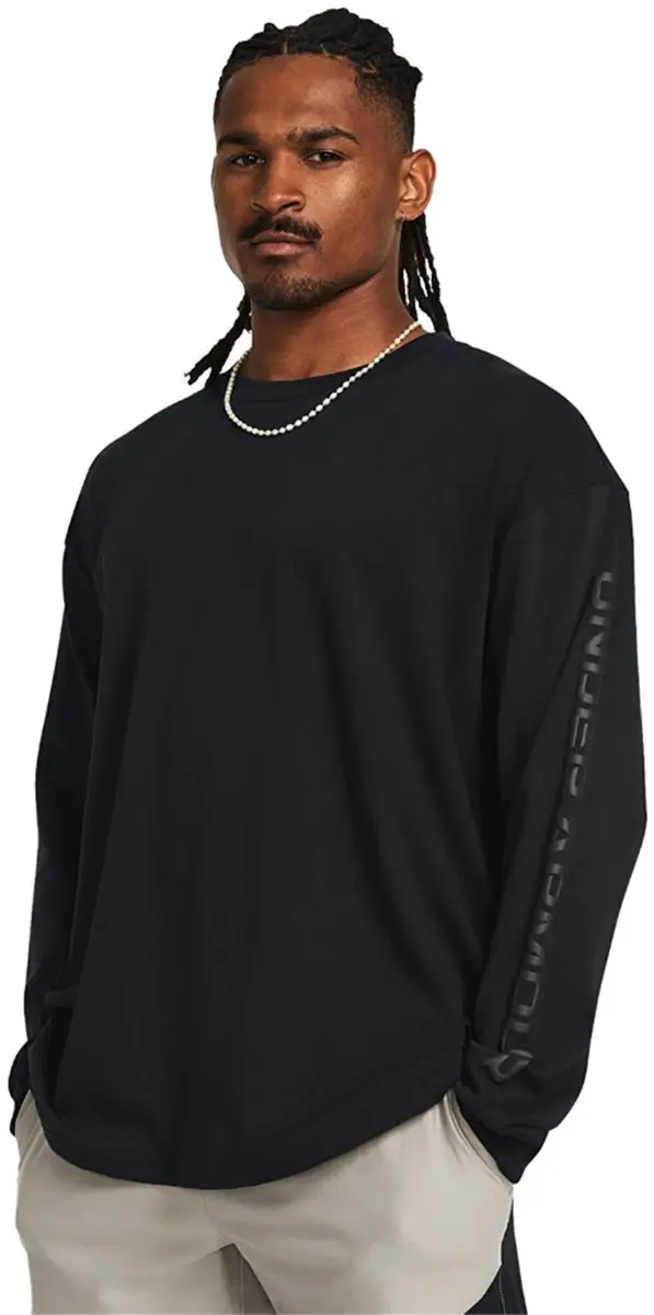 Under Armour HW Tonal Wordmark LS 1382890-001 - Heren T-shirt - M - Multicolor