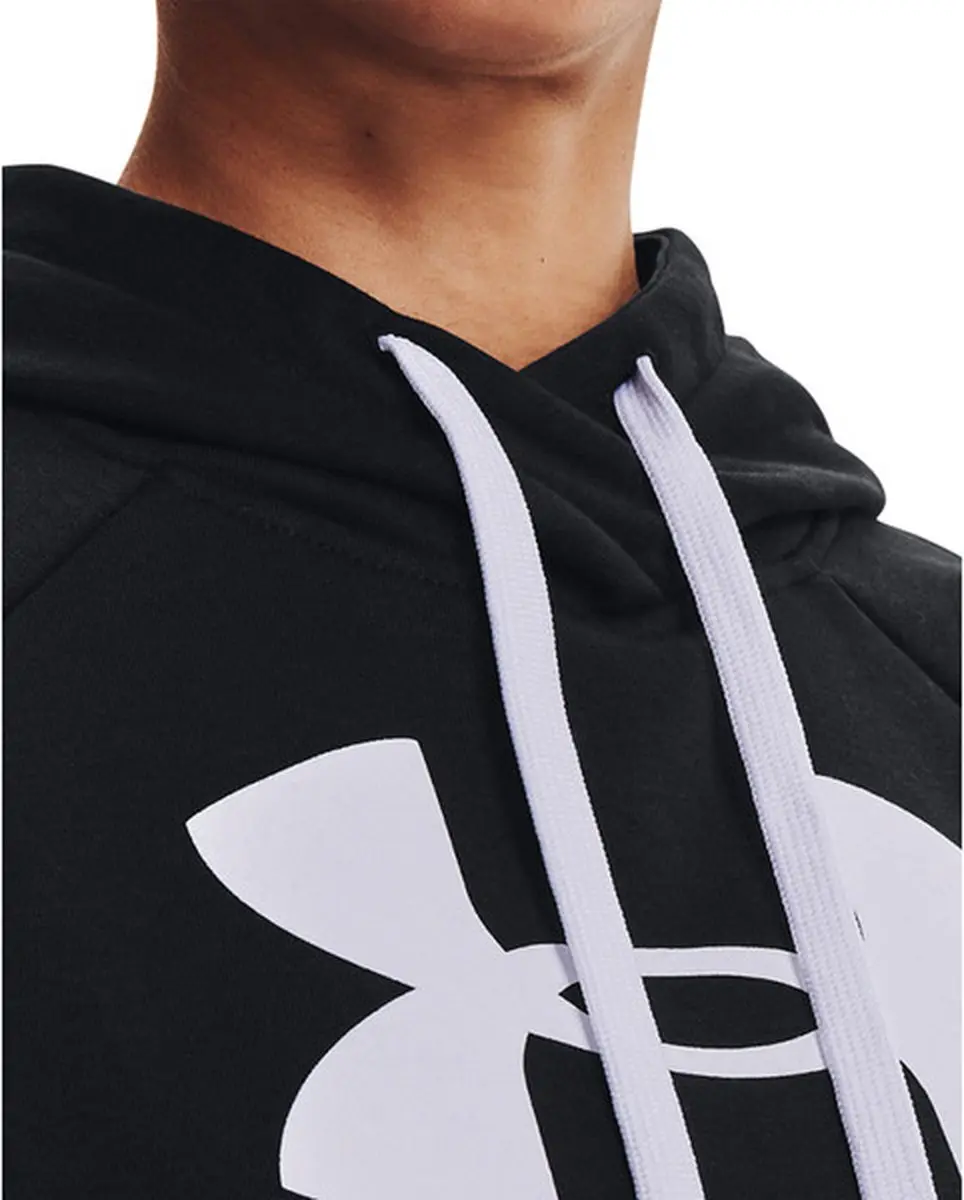 Under Armour Rival Fleece Logo Hoodie Dames - XS - Zwart/Wit