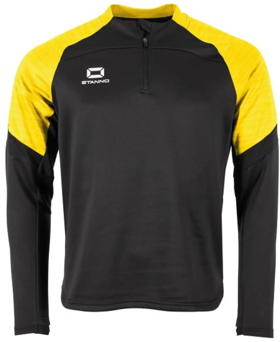 Stanno Bolt Quarter Zip Top XXL - Zwart/Geel