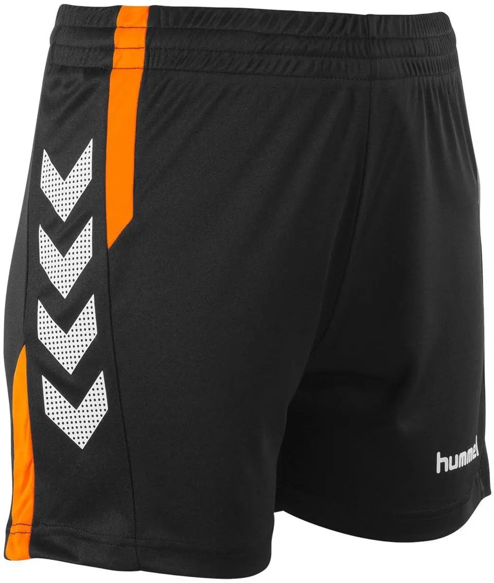 Hummel Aarhus Shorts Dames - XL - Zwart/Oranje