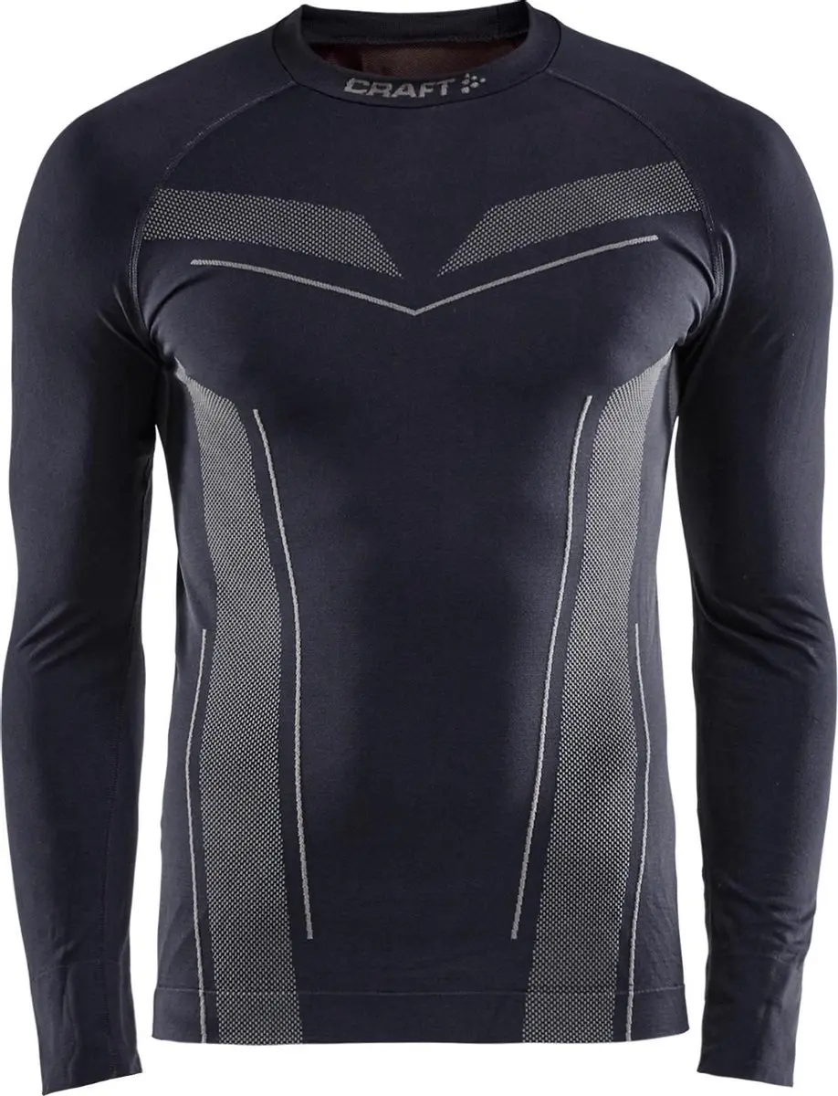Craft Pro Control Seamless Thermo Shirt Heren XXL - Zwart/Wit