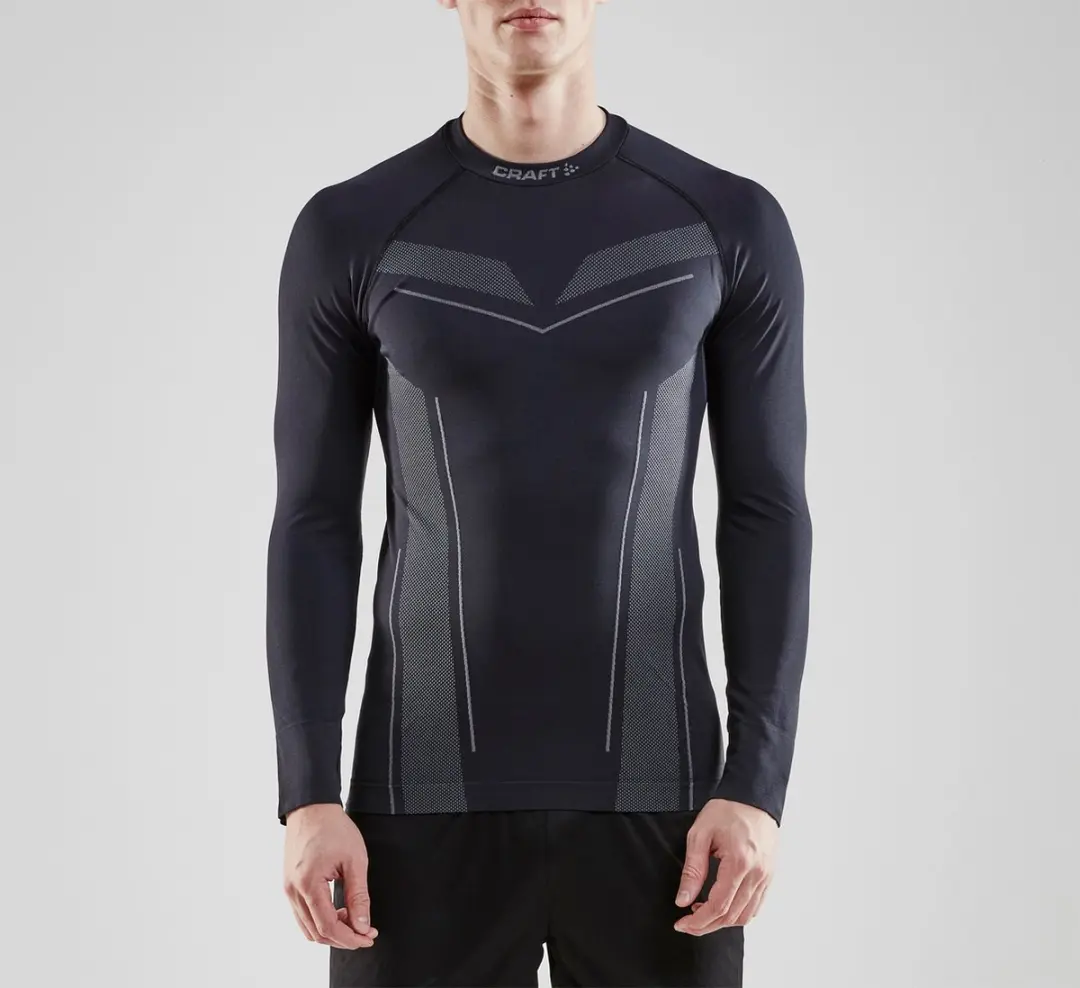 Craft Pro Control Seamless Thermo Shirt Heren XXL - Zwart/Wit