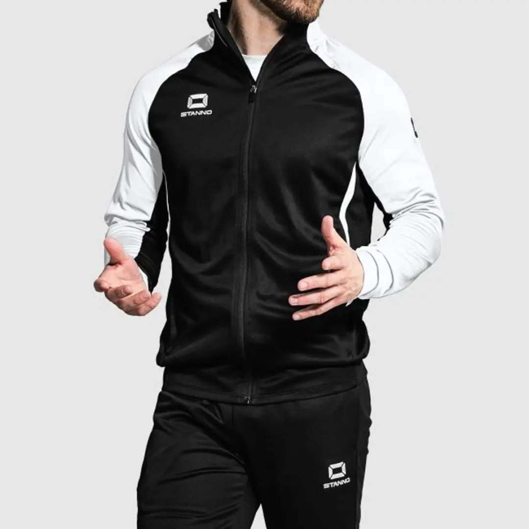 Stanno Stadio Full Zip Top S - Zwart/Wit