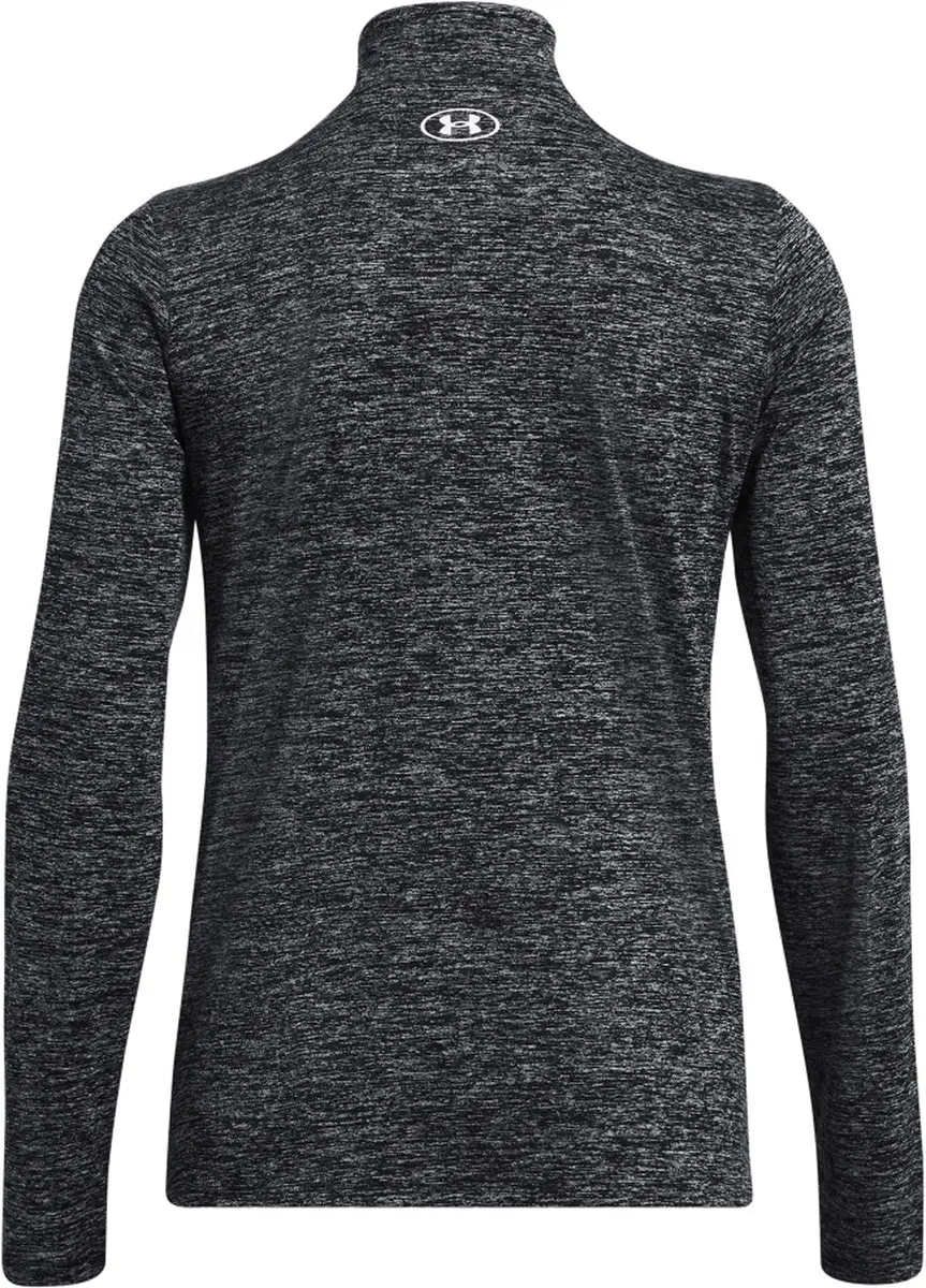 Under Armour Tech 1/2 Zip Dames Sporttrui - XL - Zwart/Wit