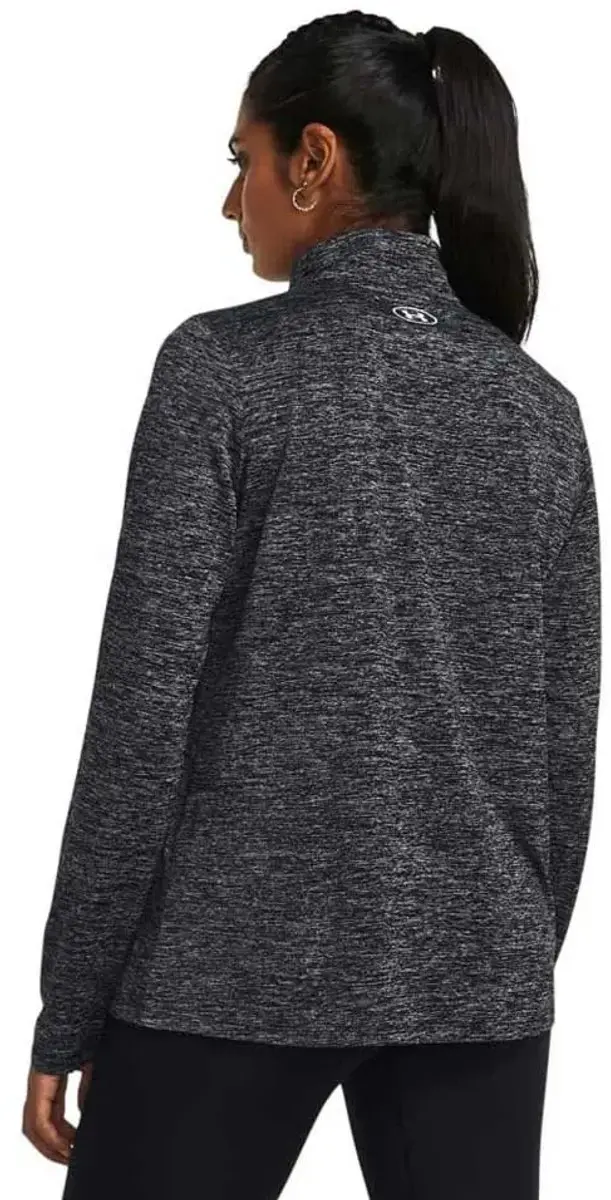 Under Armour Tech 1/2 Zip Dames Sporttrui - XL - Zwart/Wit