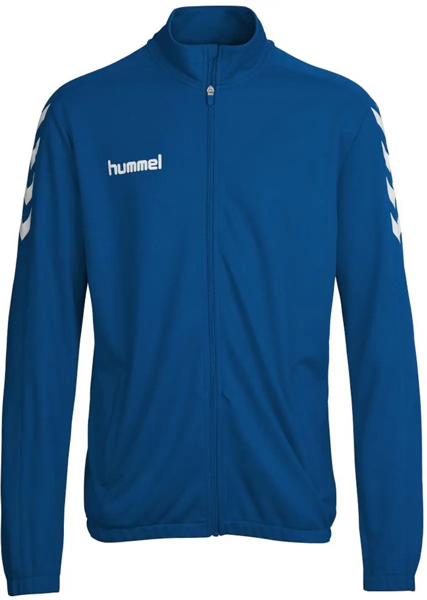 Hummel Core Poly Trainingsjack Senior 3XL - Blauw/Wit - afbeelding 6 van 6