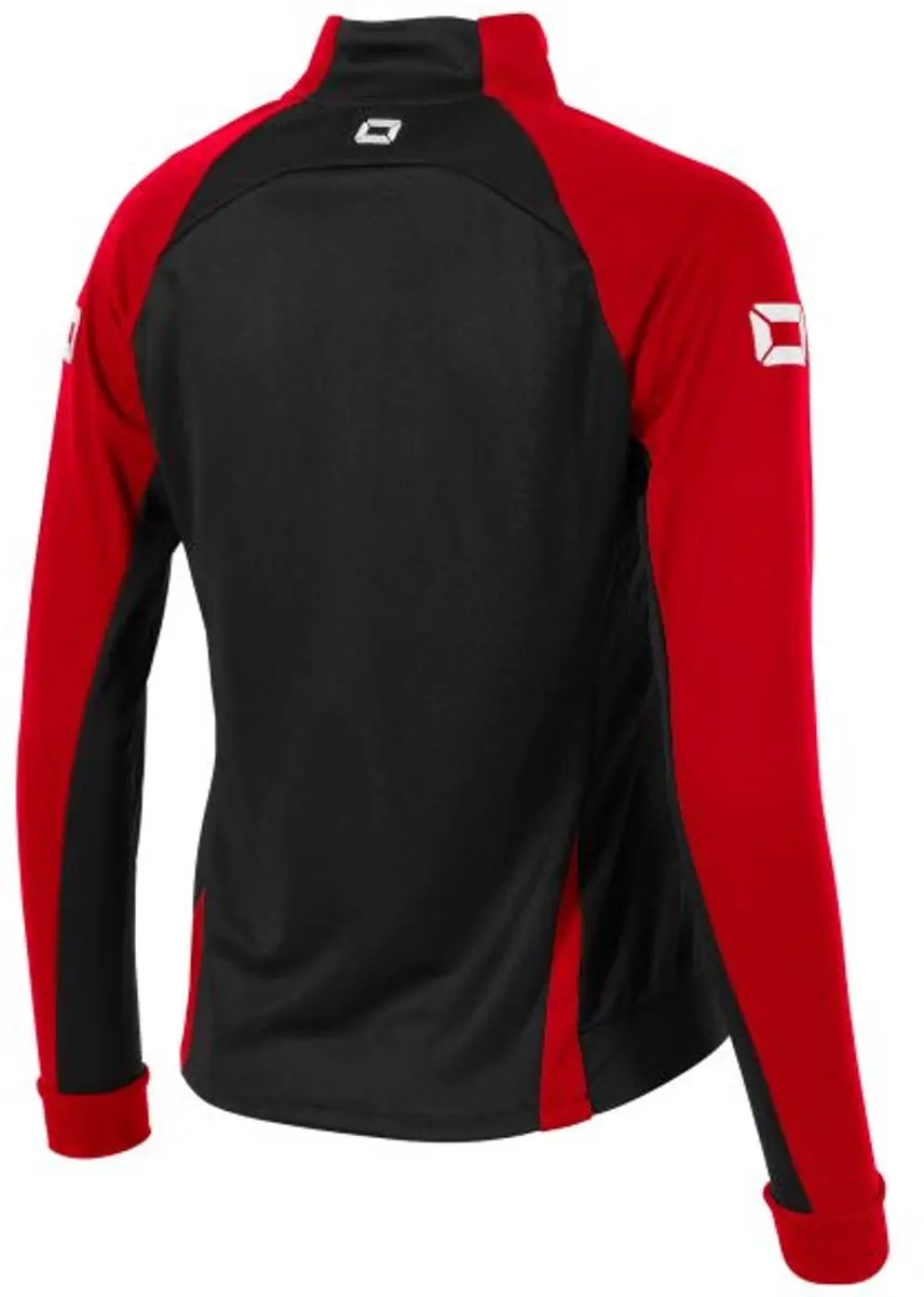 Stanno Stadio Full Zip Top Dames XS - Zwart/Rood - afbeelding 6 van 6