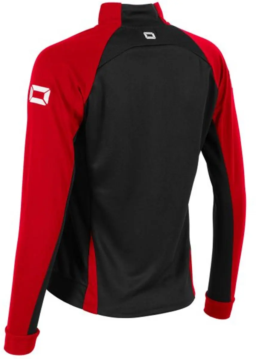 Stanno Stadio Full Zip Top Dames XS - Zwart/Rood