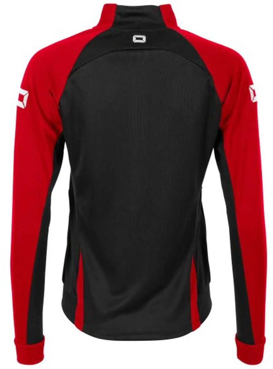 Stanno Stadio Full Zip Top Dames XS - Zwart/Rood