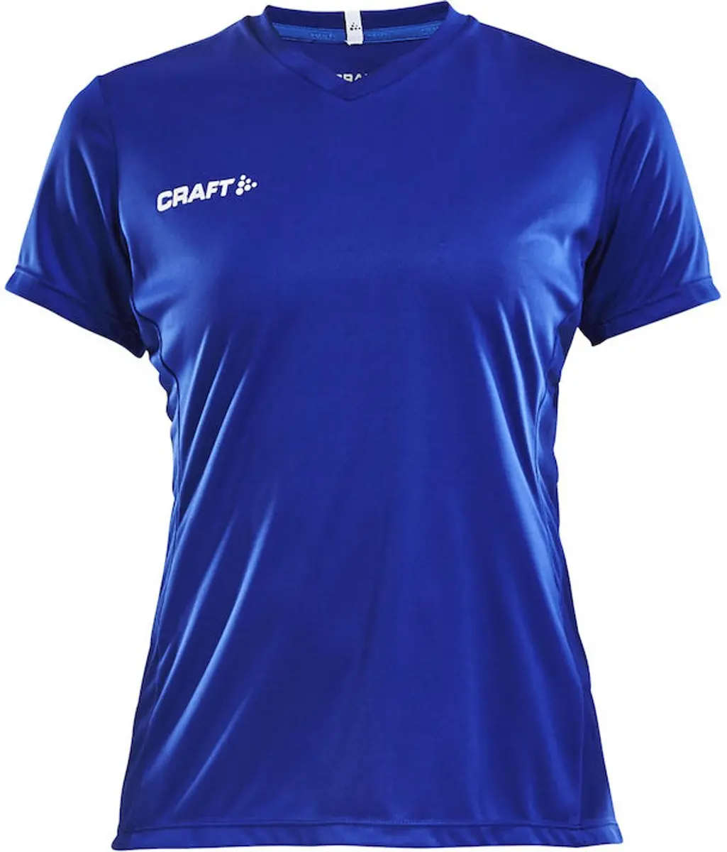 Craft Squad Jersey Solid SS Shirt Dames - L - Blauw