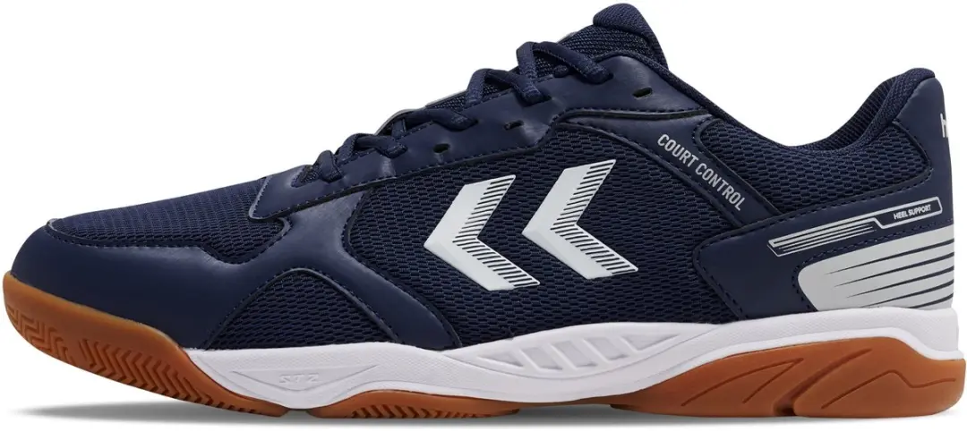 Hummel Court Control II 225341 Handbalschoen - 49 - White/Green/Yellow