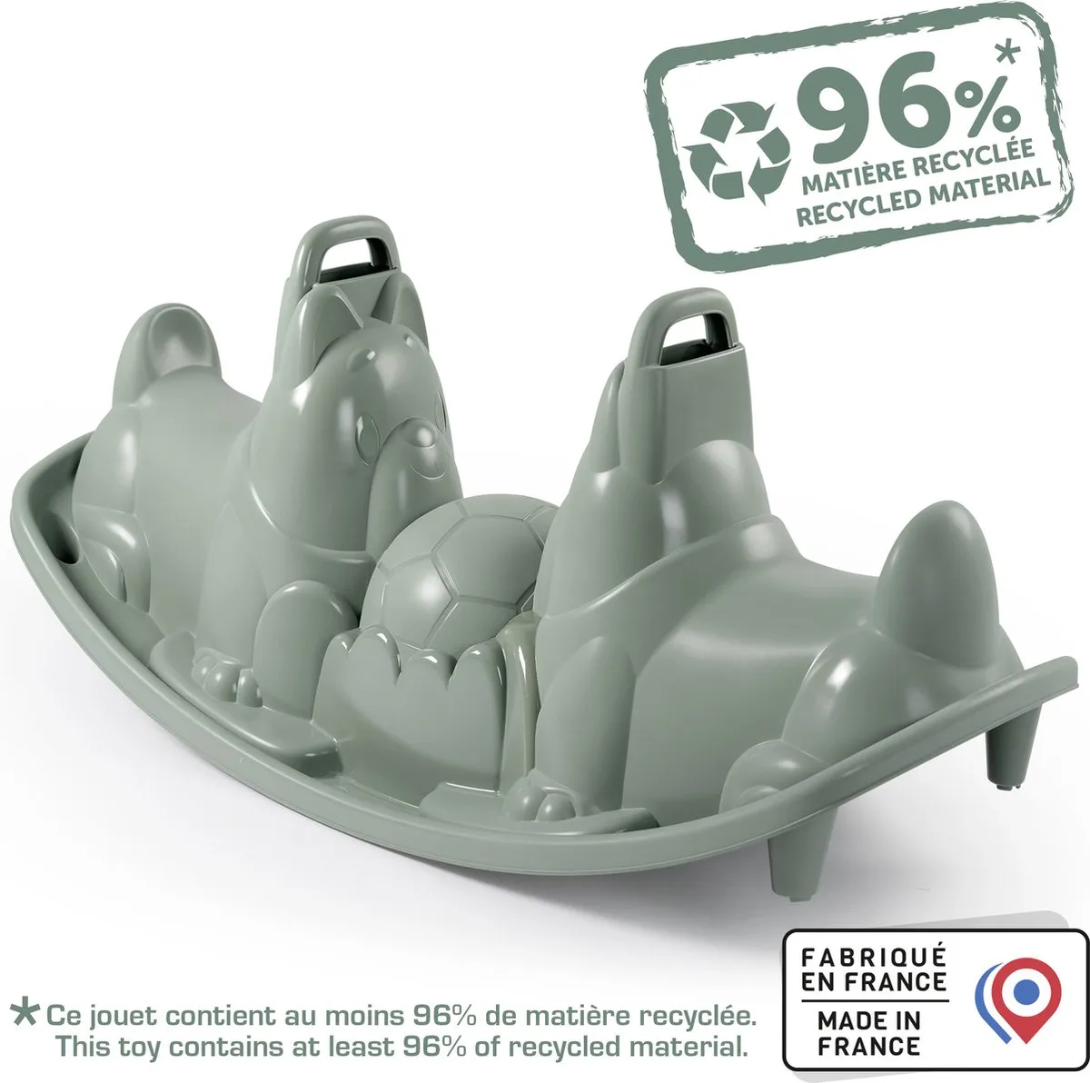 Smoby Green Dogs Rocker Hondenwip - Groen