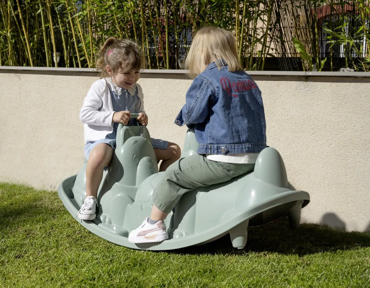 Smoby Green Dogs Rocker Hondenwip - Groen