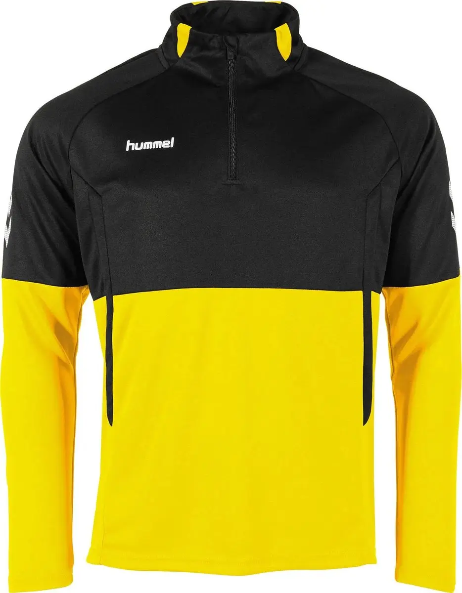 Hummel Authentic 1/4 Zip Sporttrui - Maat 140 - Geel - afbeelding 6 van 6